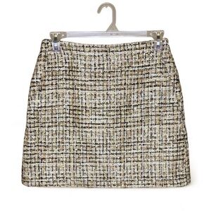 LOFT Bling Chic Good Black Tweed Skirt